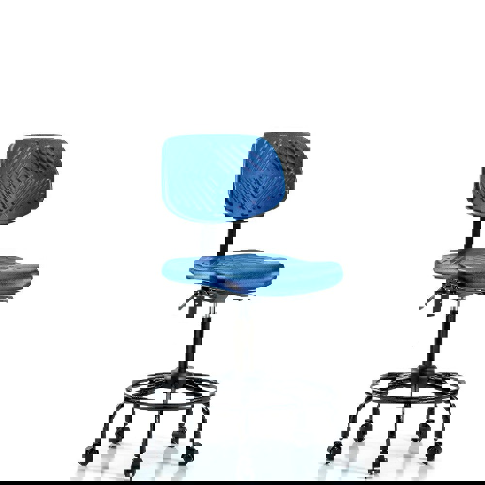 Task Chair: Polyurethane, Blue