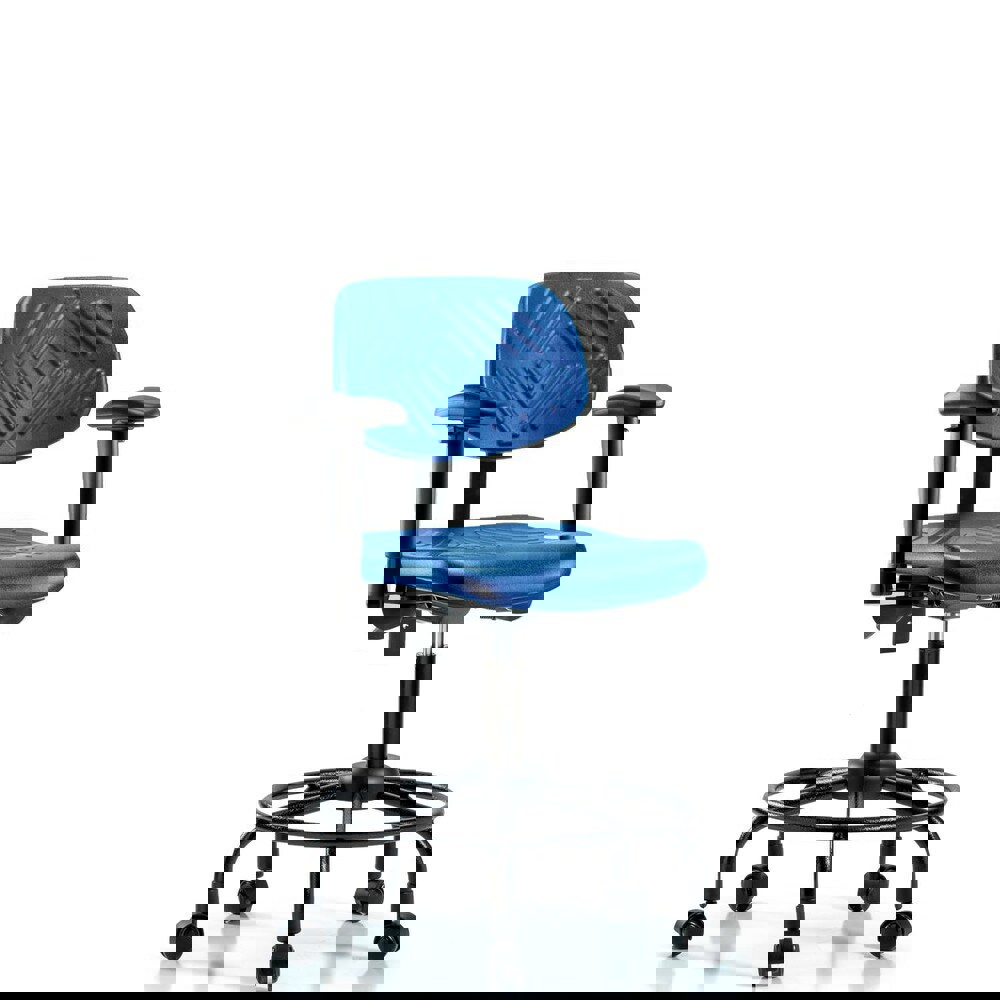 Task Chair: Polyurethane, Blue