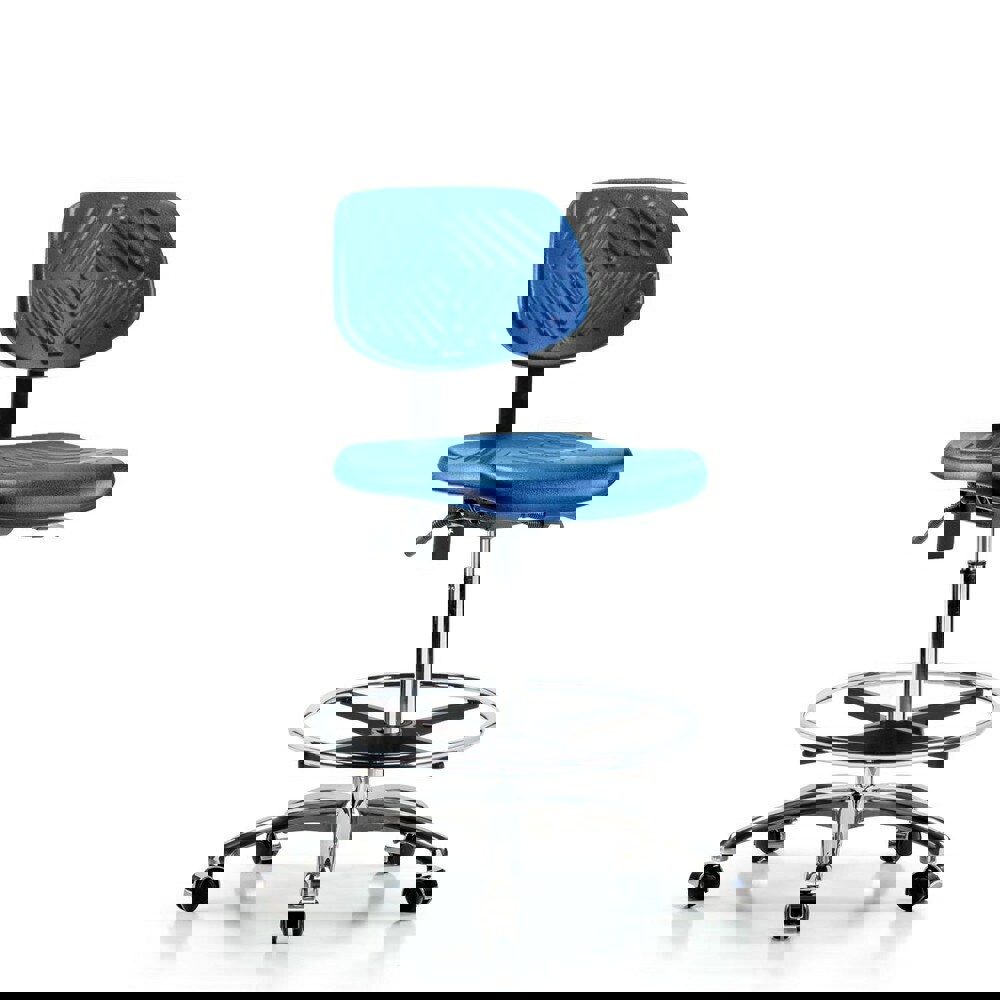 Task Chair: Polyurethane, Blue