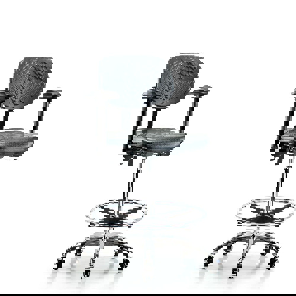 Task Chair: Polyurethane, Black