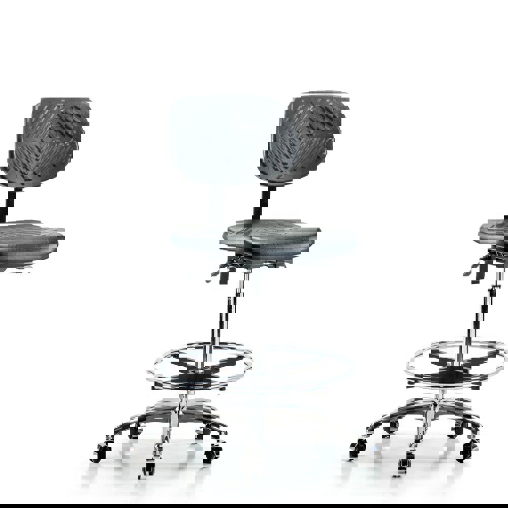 Task Chair: Polyurethane, Black