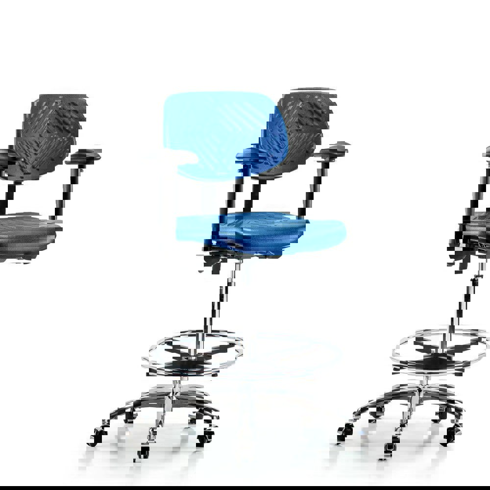 Task Chair: Polyurethane, Blue