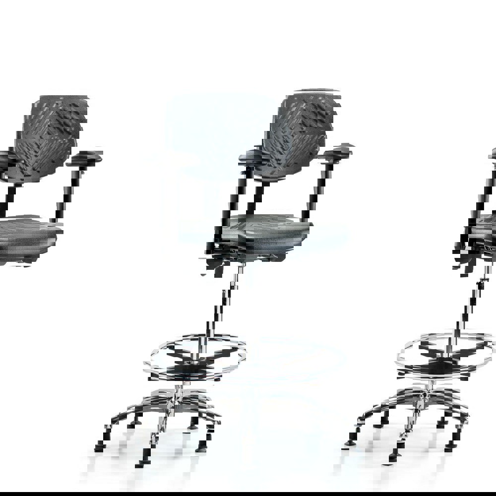 Task Chair: Polyurethane, Black