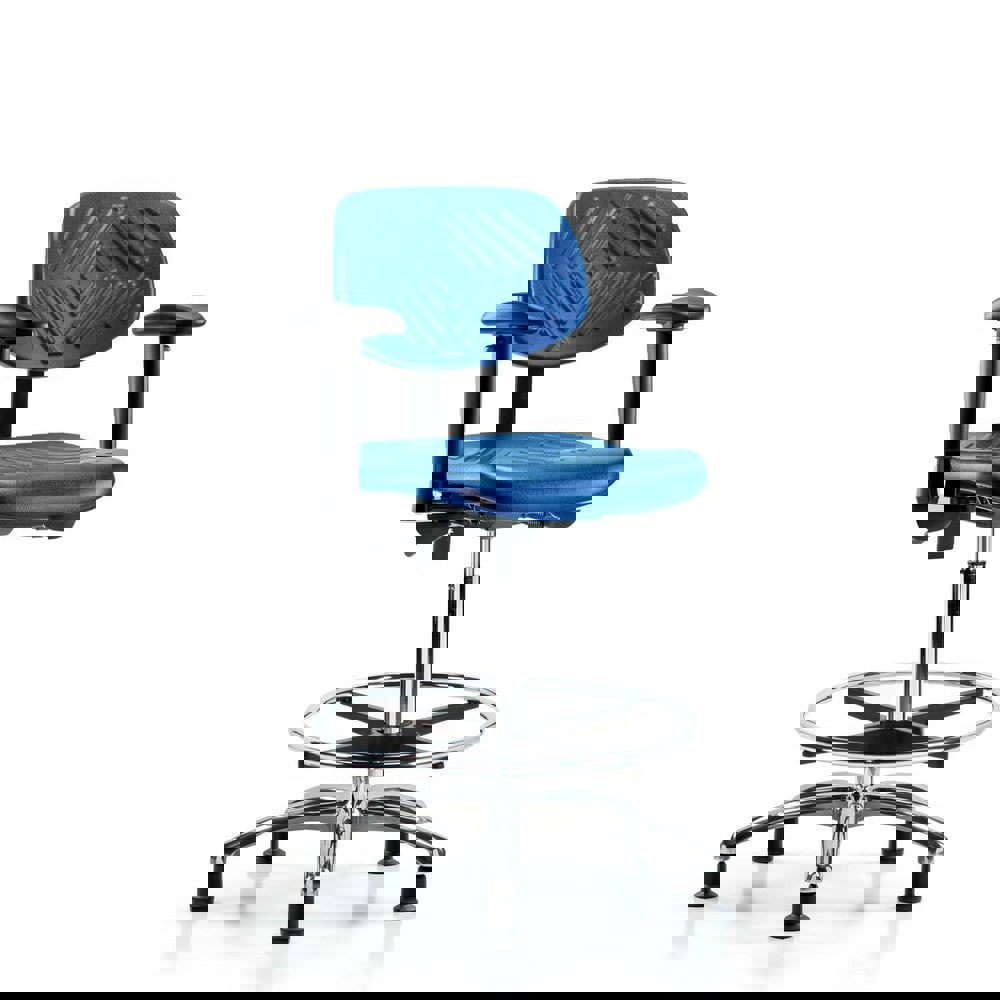 Task Chair: Polyurethane, Blue