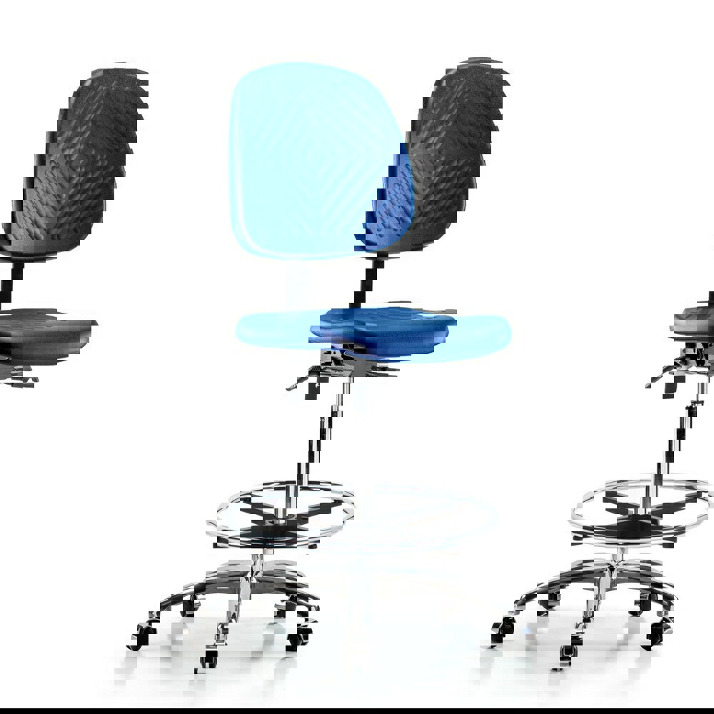 Task Chair: Polyurethane, Blue