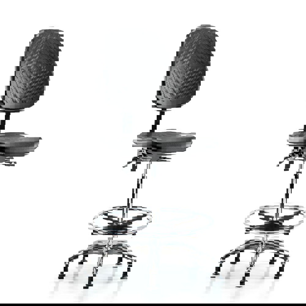 Task Chair: Polyurethane, Black