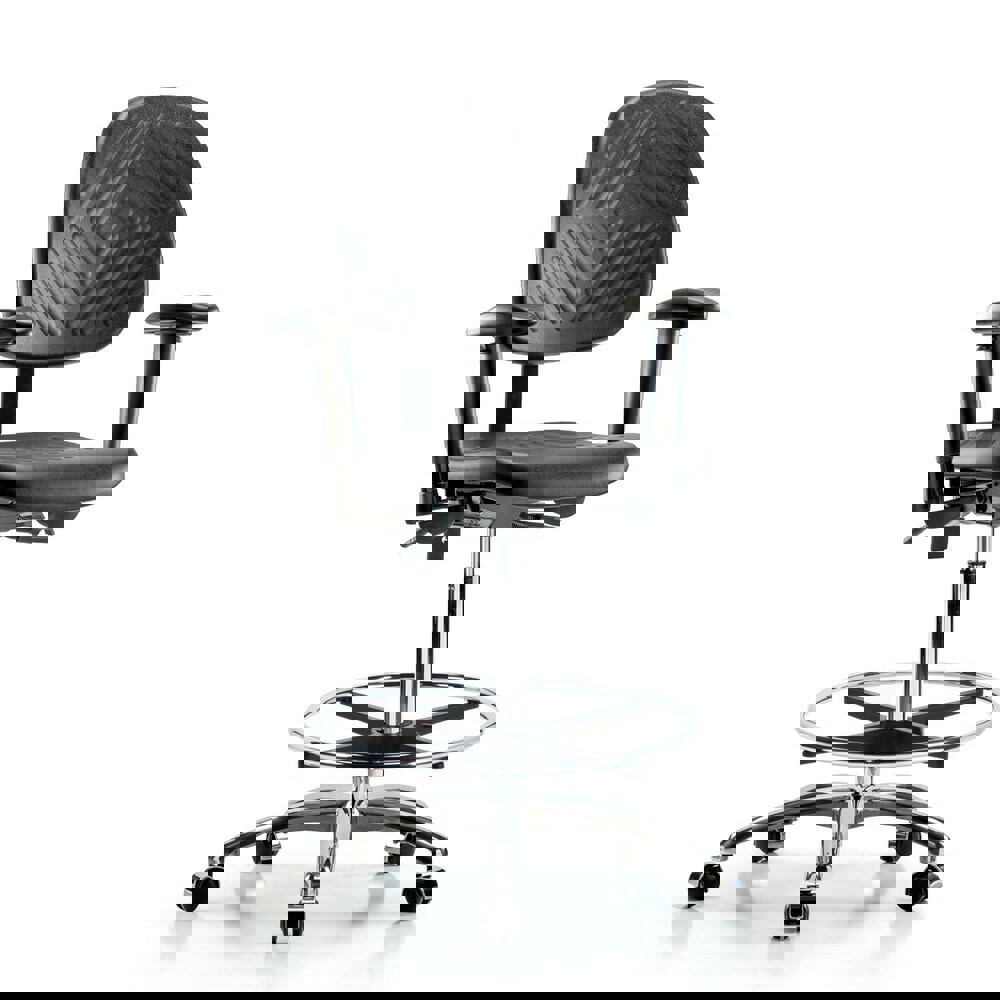 Task Chair: Polyurethane, Black