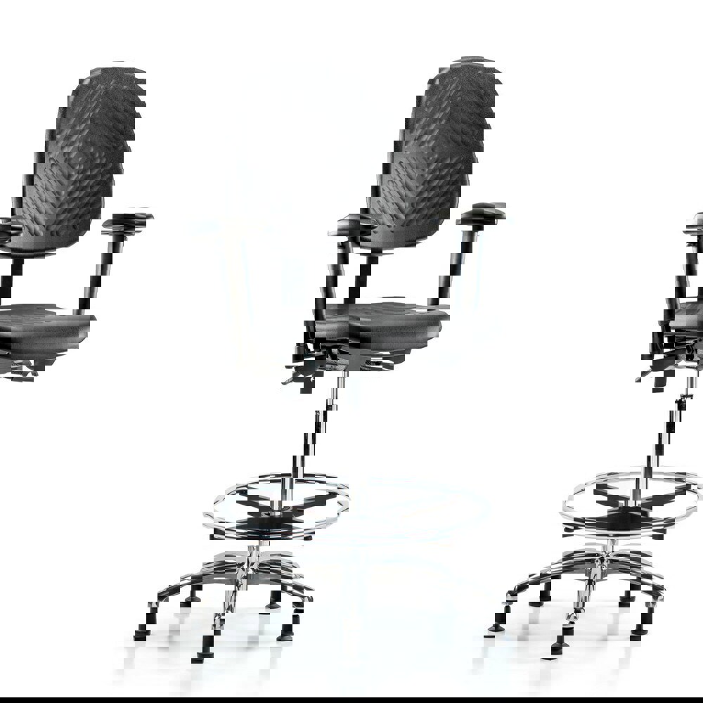 Task Chair: Polyurethane, Black