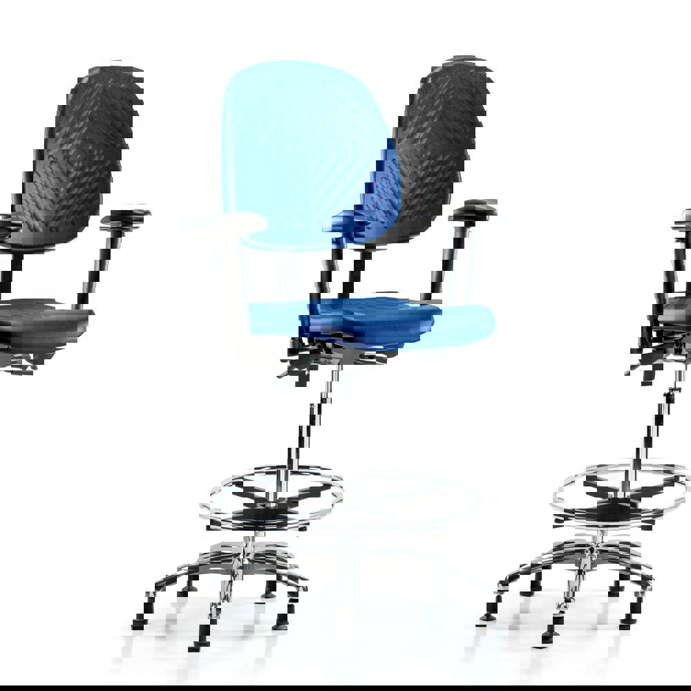 Task Chair: Polyurethane, Blue