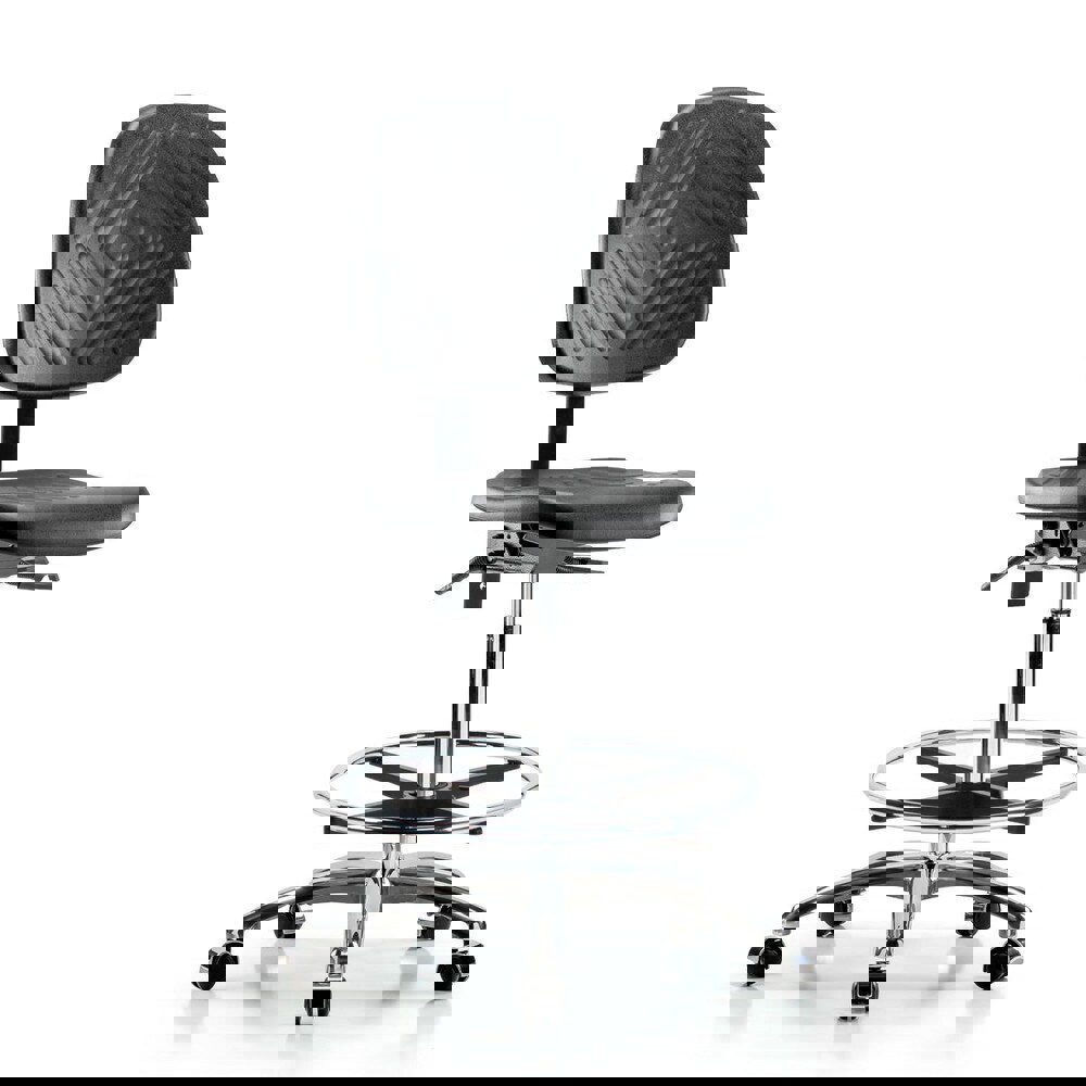 Task Chair: Polyurethane, Black