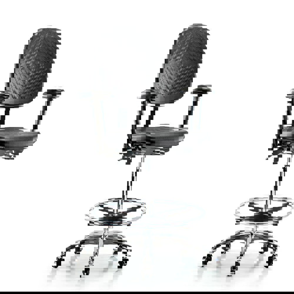 Task Chair: Polyurethane, Black