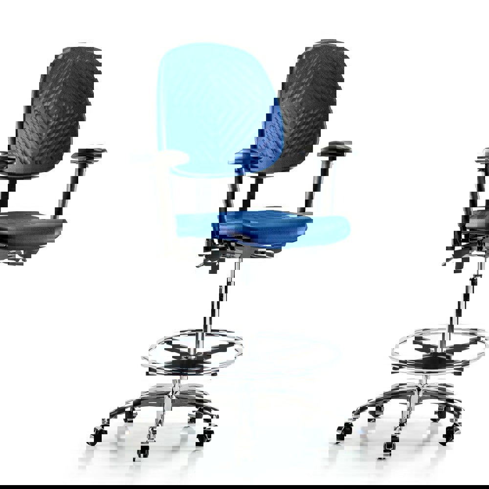 Task Chair: Polyurethane, Blue
