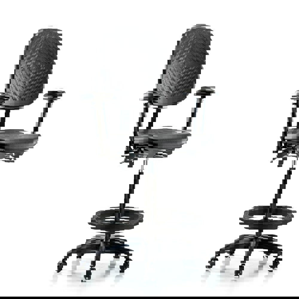 Task Chair: Polyurethane, Black