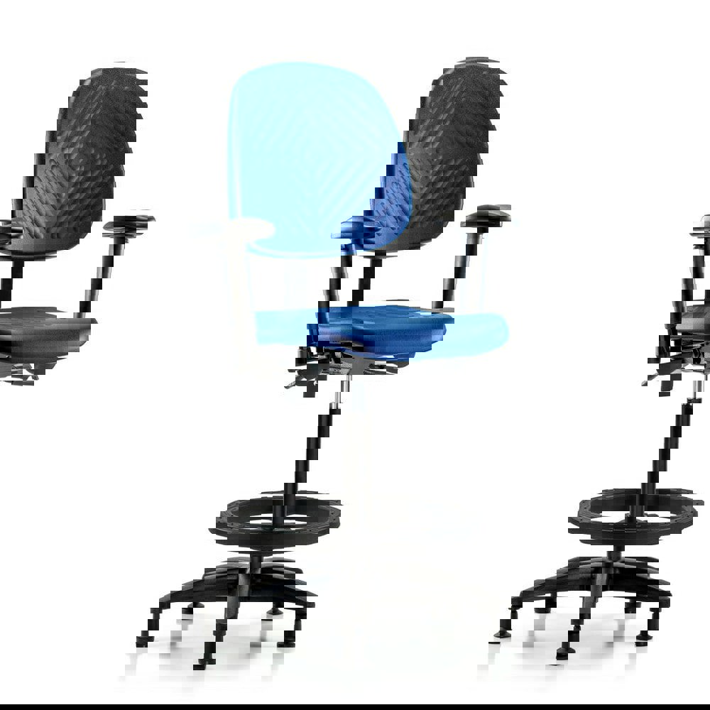 Task Chair: Polyurethane, Blue