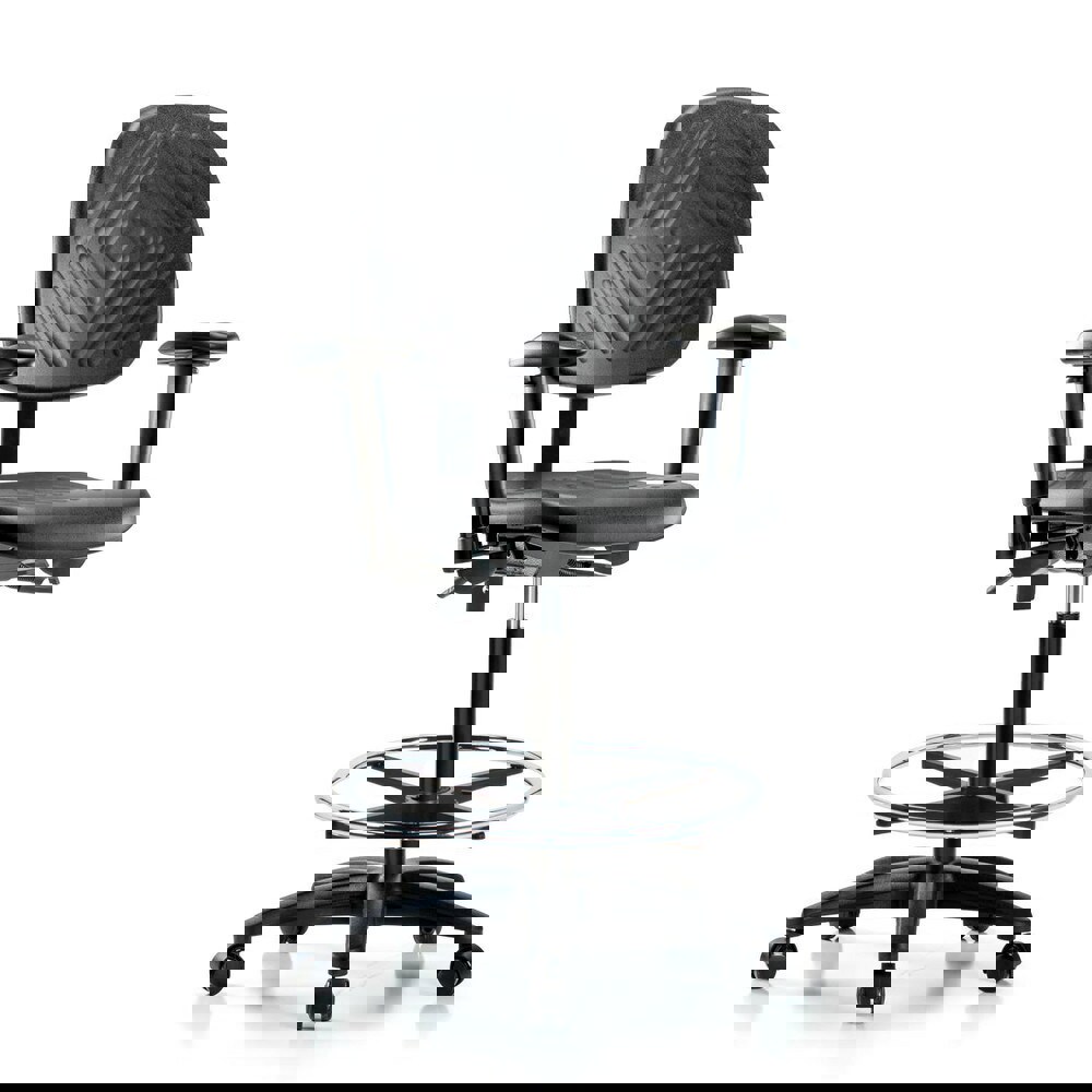 Task Chair: Polyurethane, Black