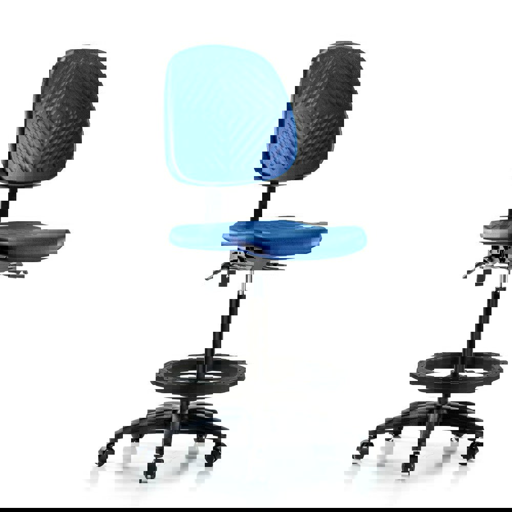 Task Chair: Polyurethane, Blue