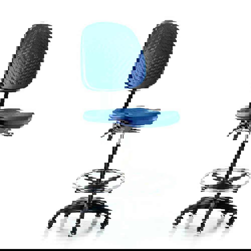 Task Chair: Polyurethane, Blue