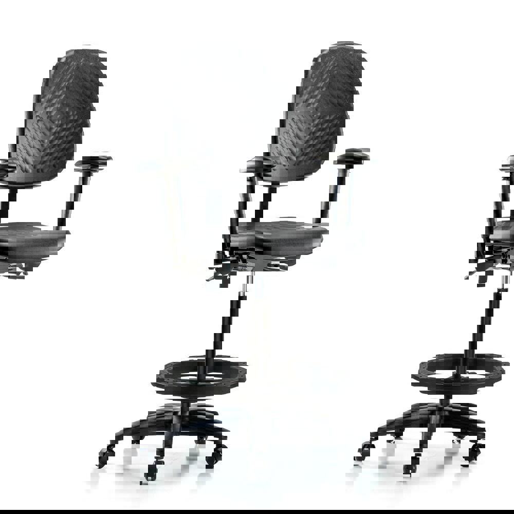 Task Chair: Polyurethane, Black