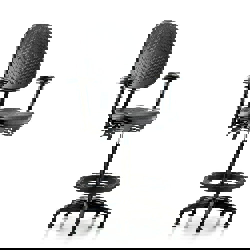 Task Chair: Polyurethane, Black