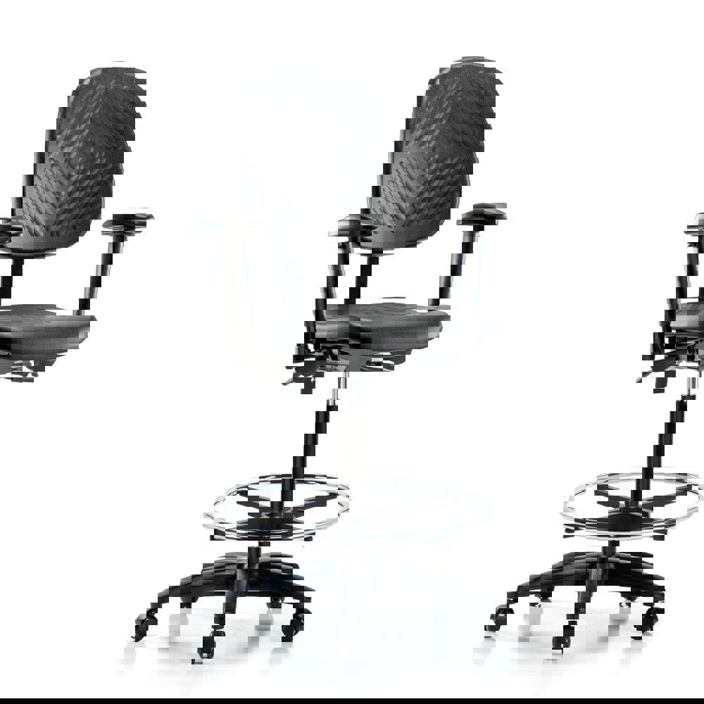 Task Chair: Polyurethane, Black