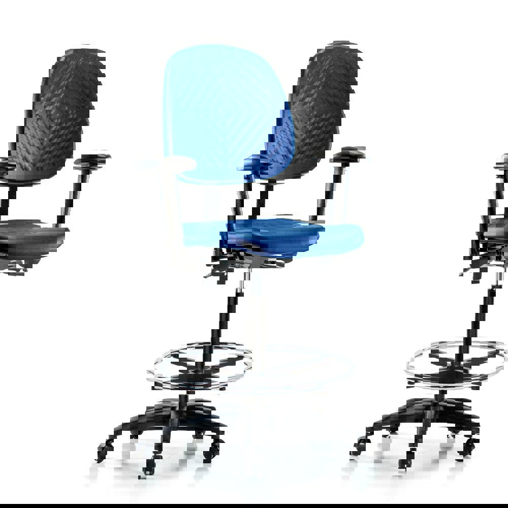 Task Chair: Polyurethane, Blue