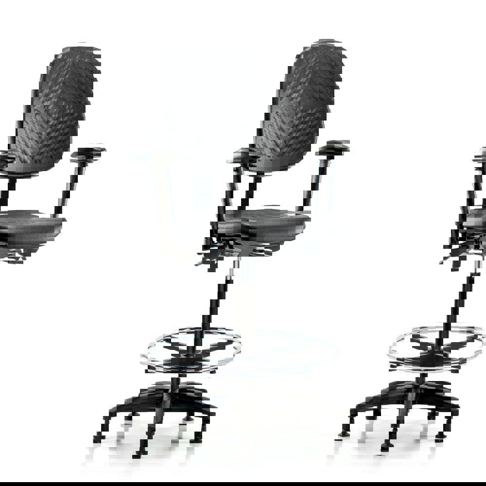 Task Chair: Polyurethane, Black