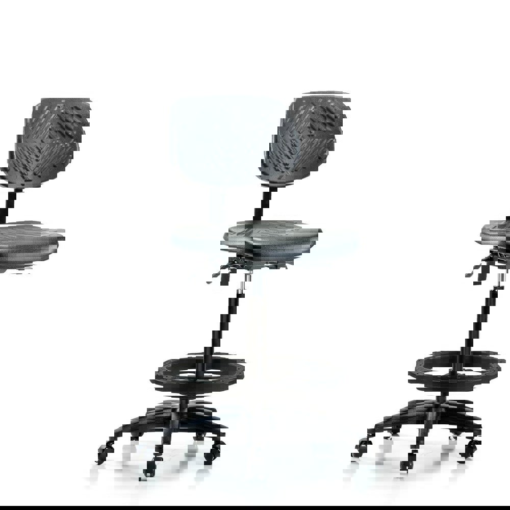 Task Chair: Polyurethane, Black