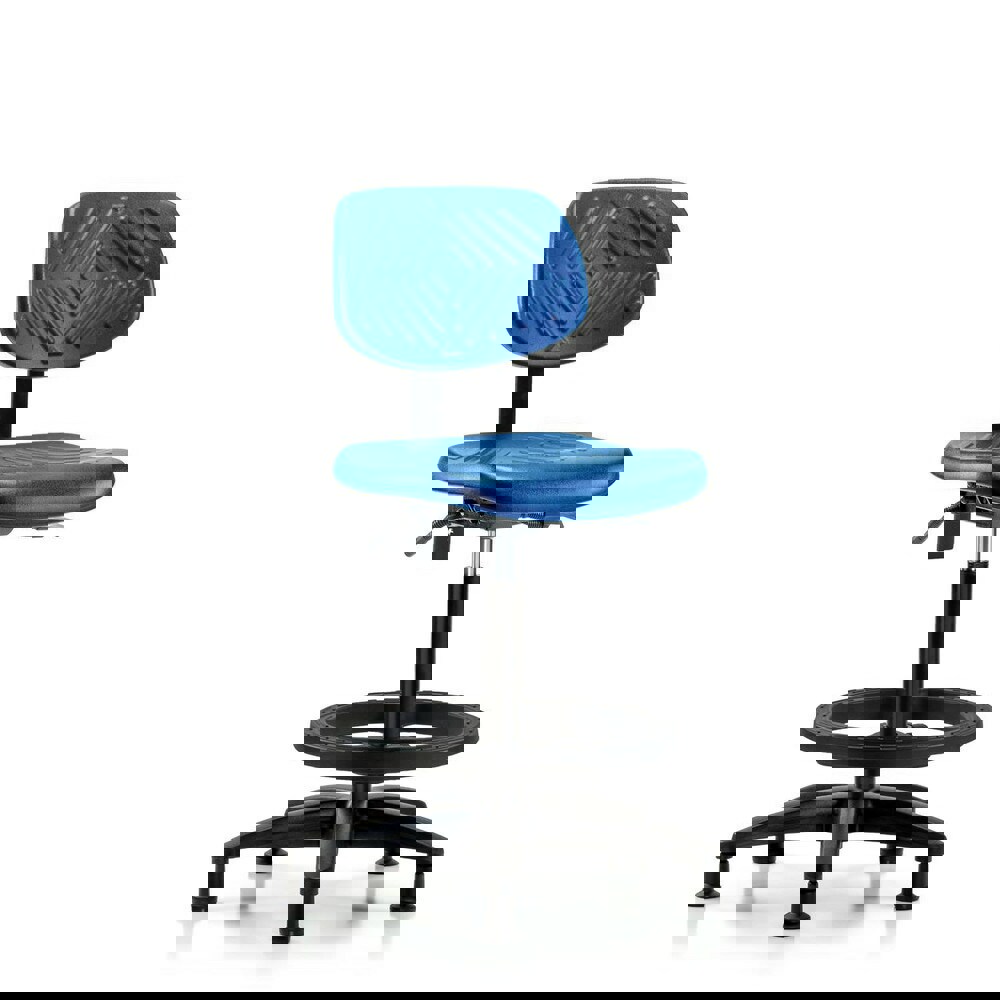 Task Chair: Polyurethane, Blue