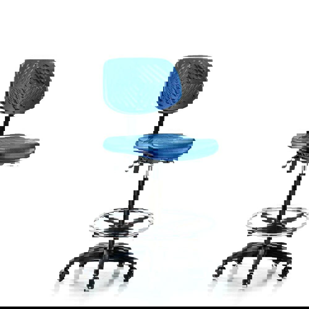 Task Chair: Polyurethane, Blue