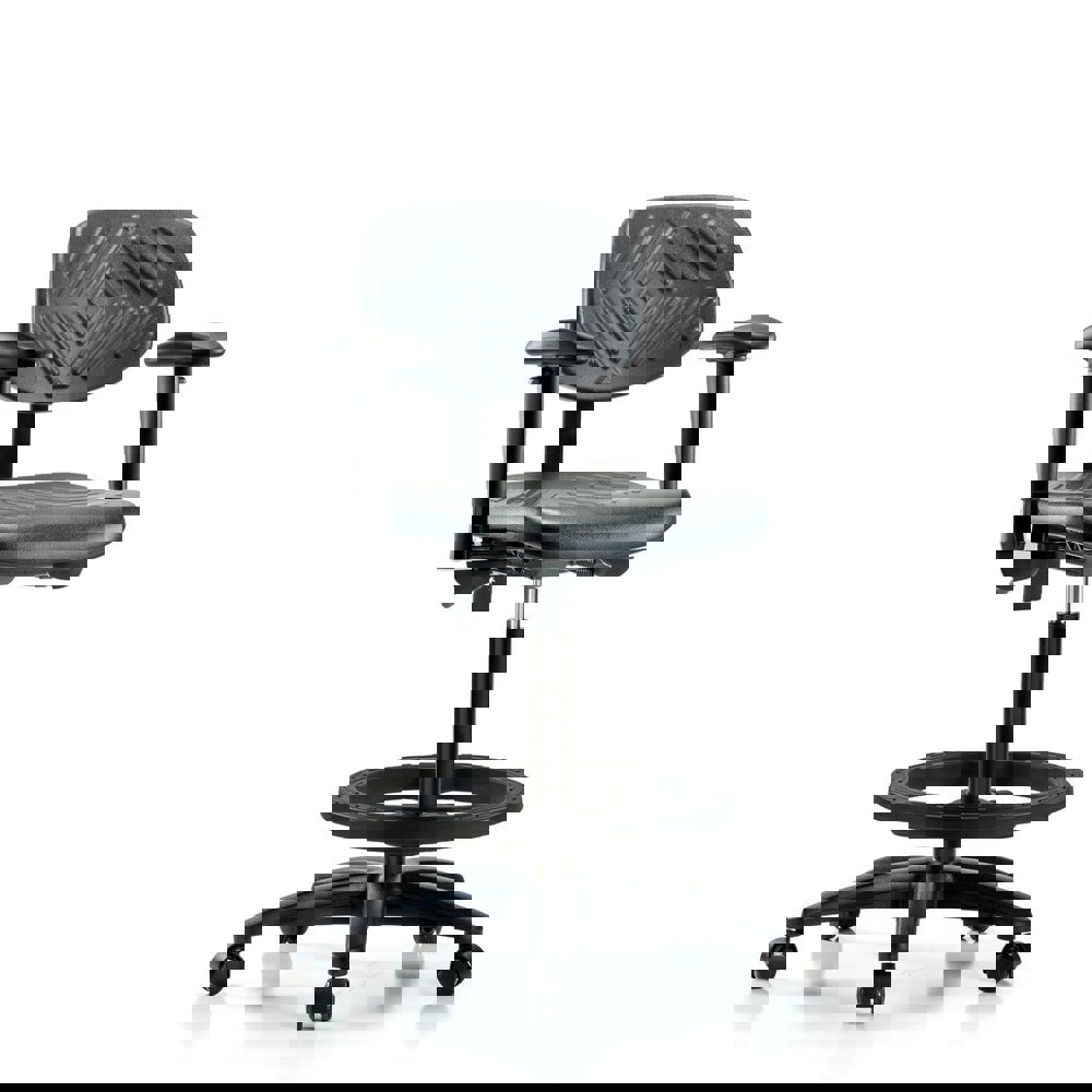 Task Chair: Polyurethane, Black