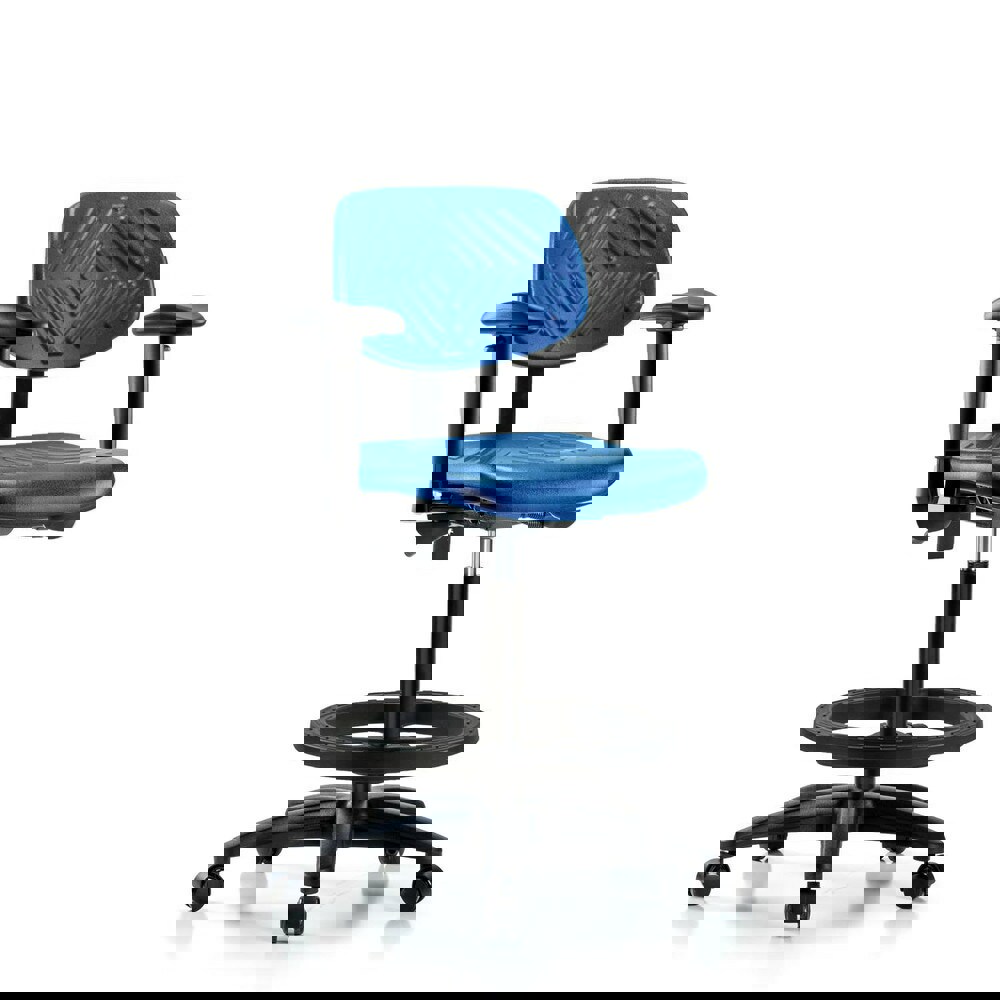 Task Chair: Polyurethane, Blue