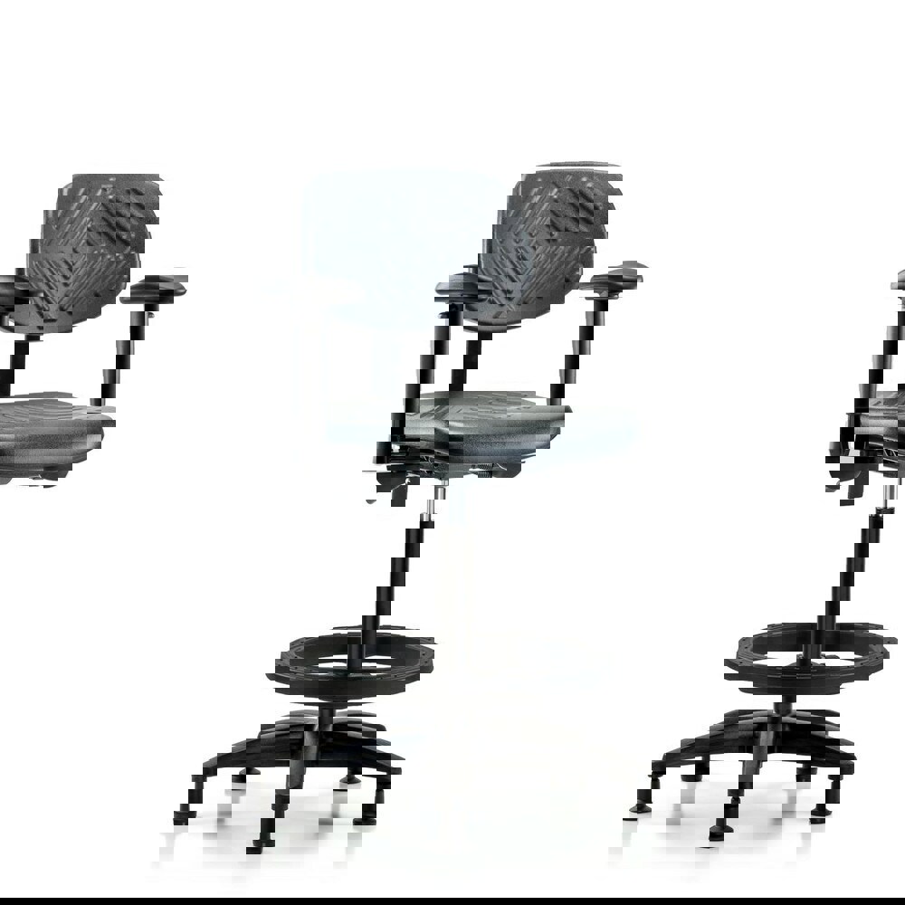 Task Chair: Polyurethane, Black