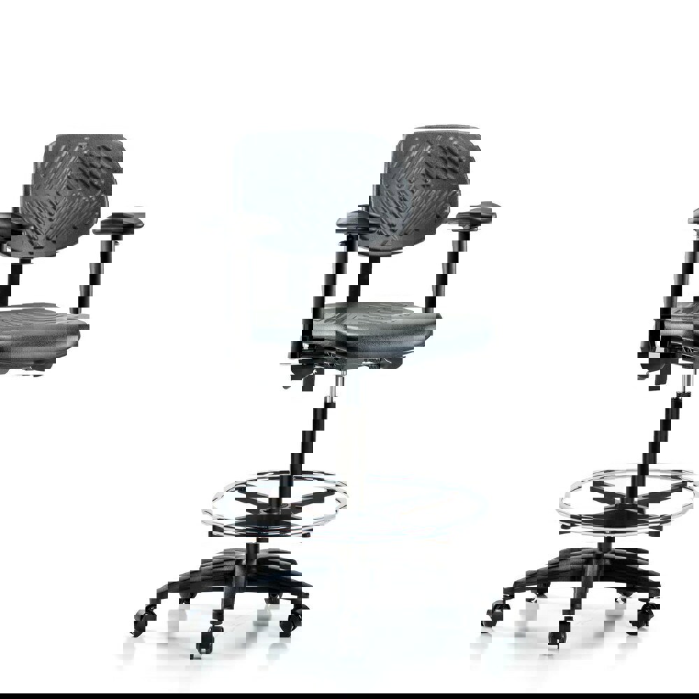 Task Chair: Polyurethane, Black