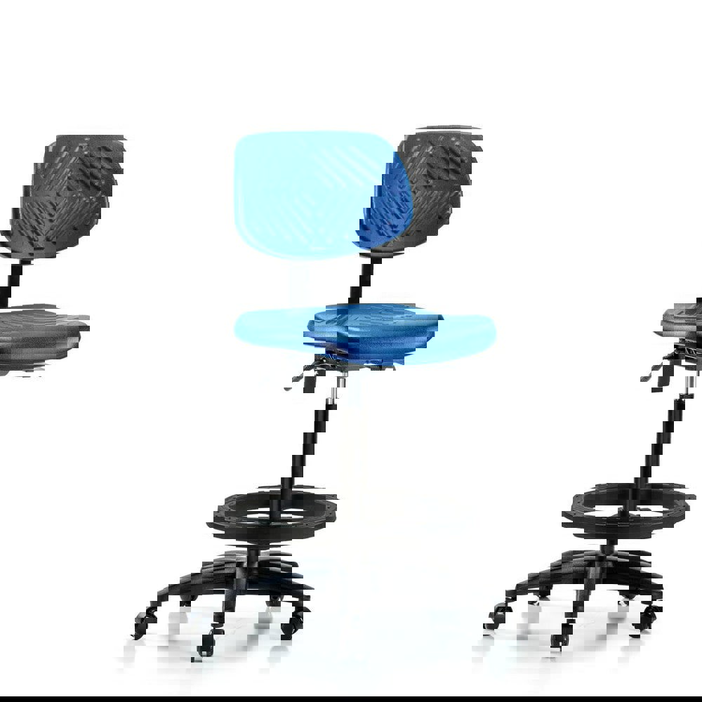 Task Chair: Polyurethane, Blue