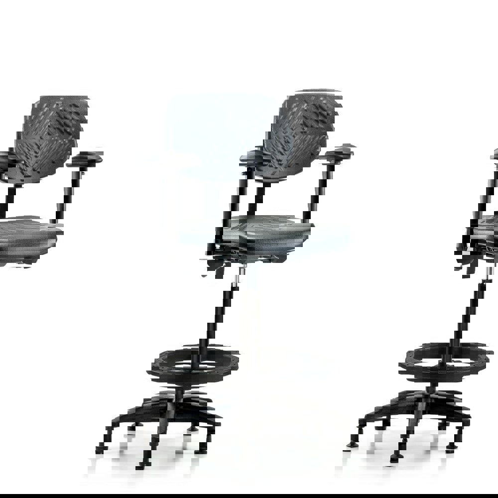 Task Chair: Polyurethane, Black