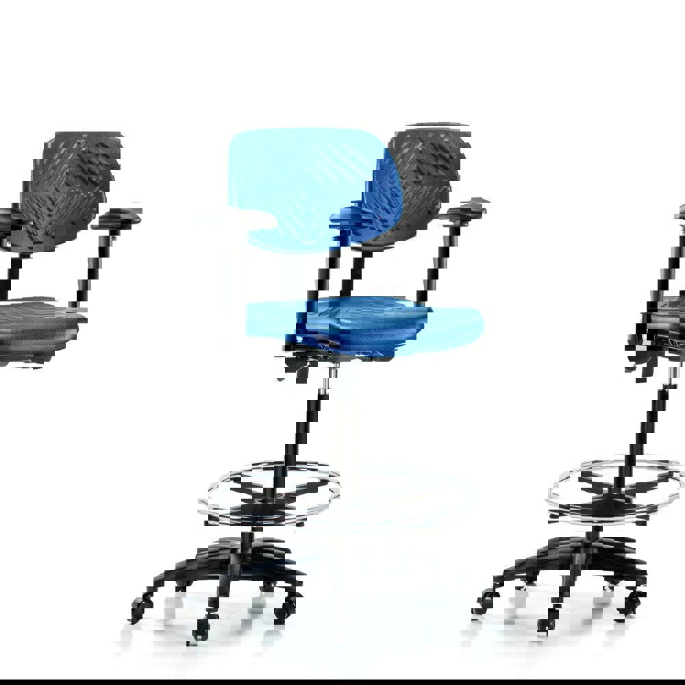 Task Chair: Polyurethane, Blue