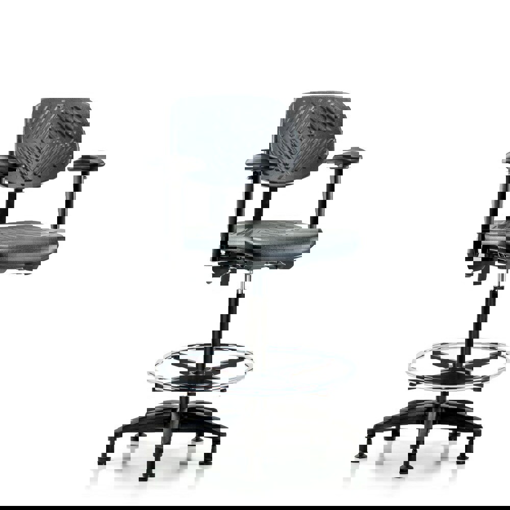 Task Chair: Polyurethane, Black