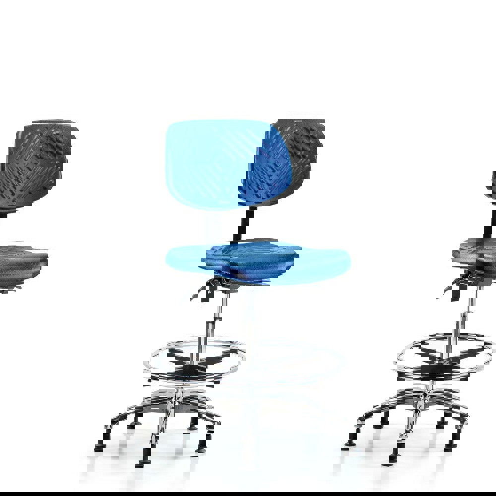 Task Chair: Polyurethane, Blue