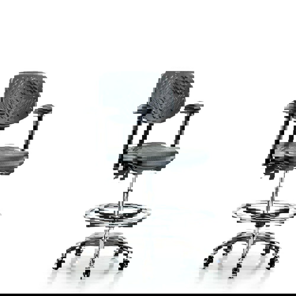 Task Chair: Polyurethane, Black