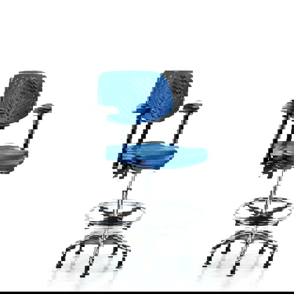 Task Chair: Polyurethane, Blue