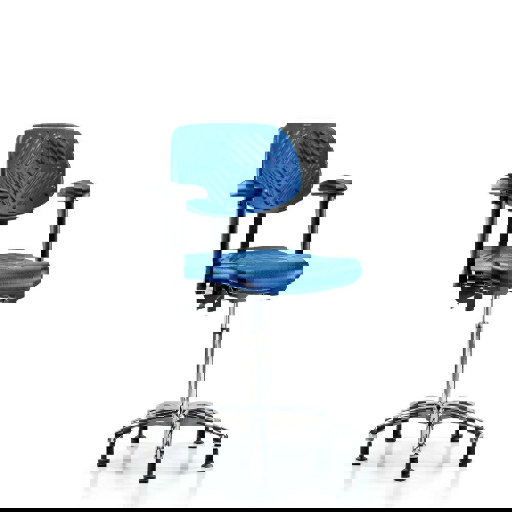 Task Chair: Polyurethane, Blue