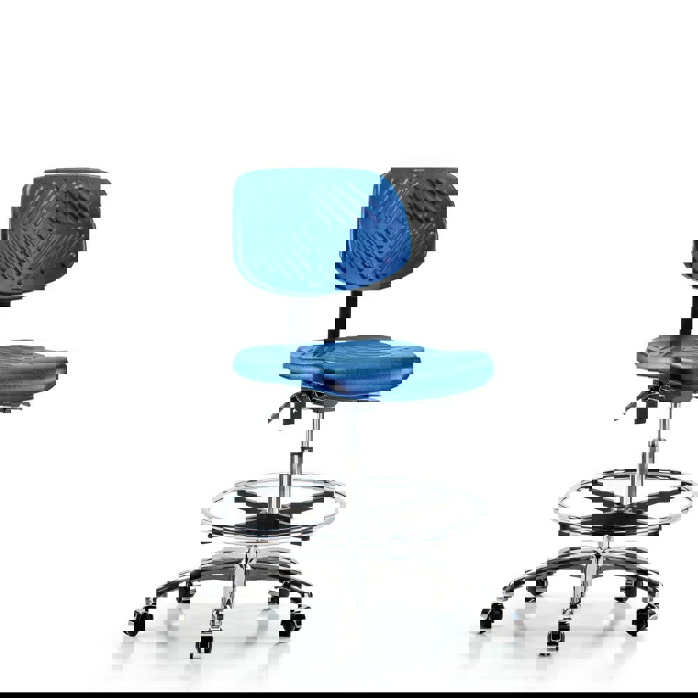 Task Chair: Polyurethane, Blue