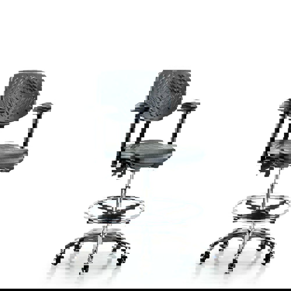 Task Chair: Polyurethane, Black