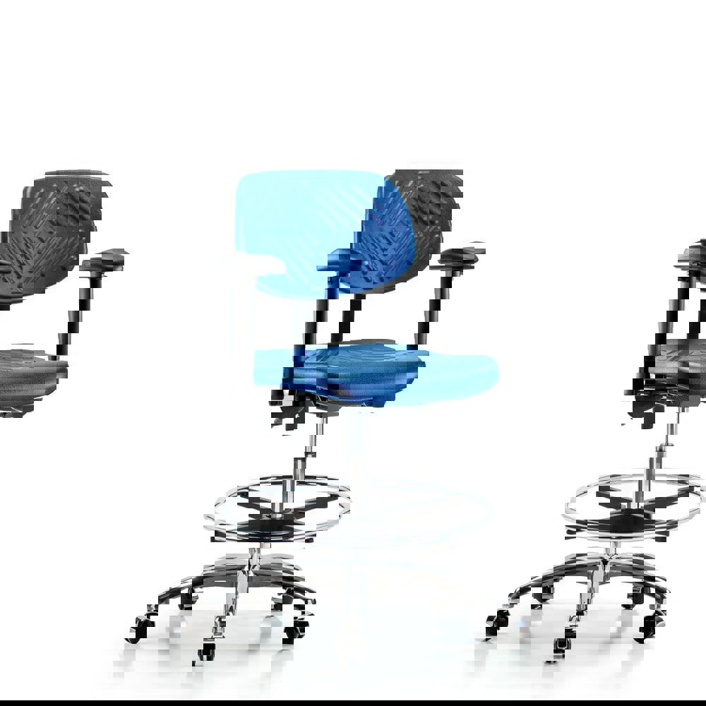 Task Chair: Polyurethane, Blue
