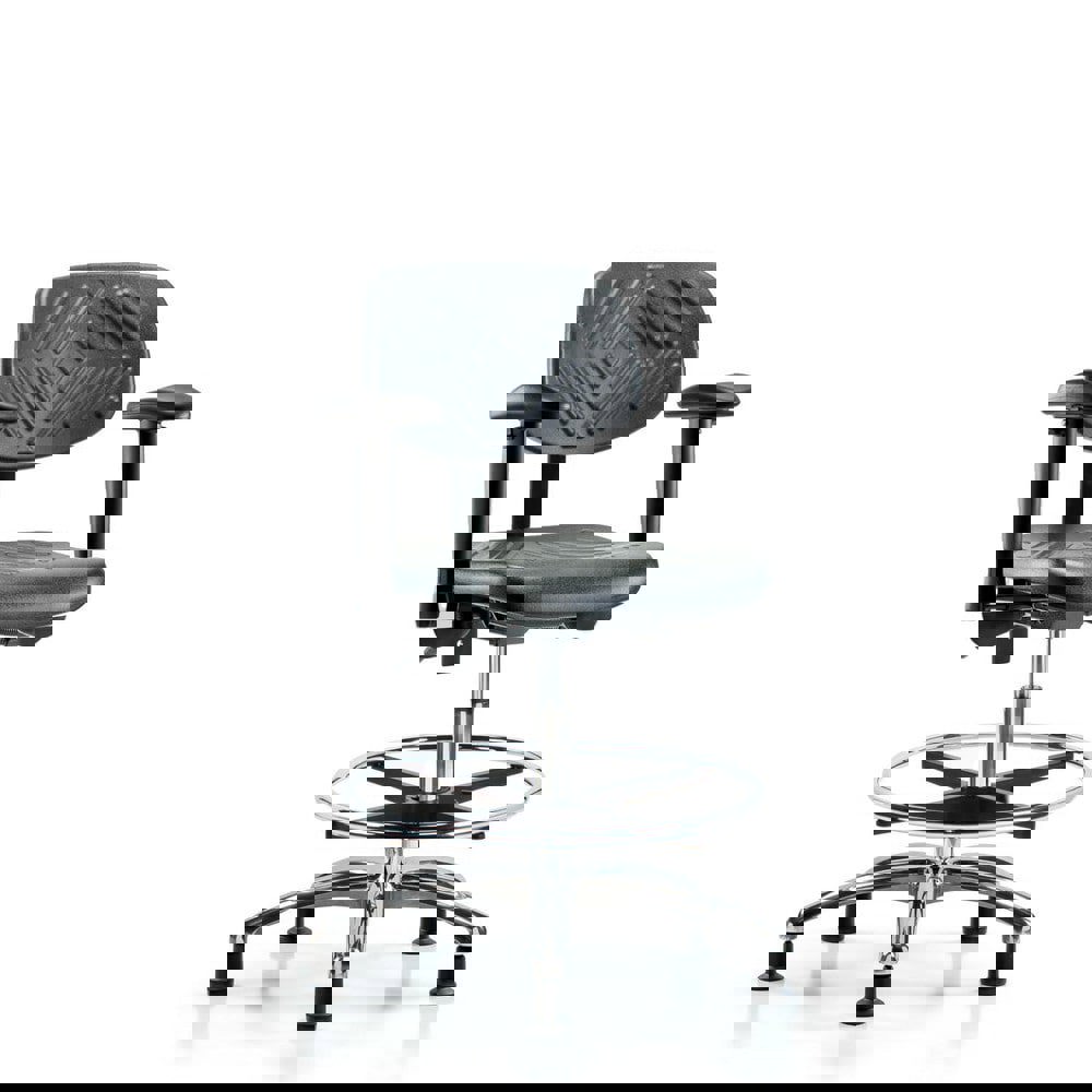 Task Chair: Polyurethane, Black