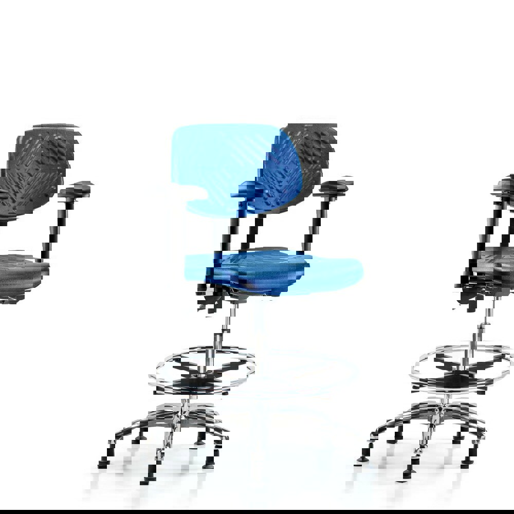 Task Chair: Polyurethane, Blue
