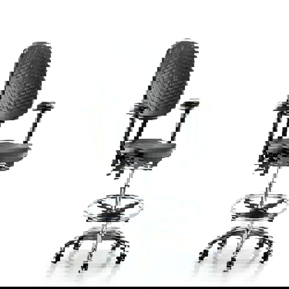 Task Chair: Polyurethane, Black