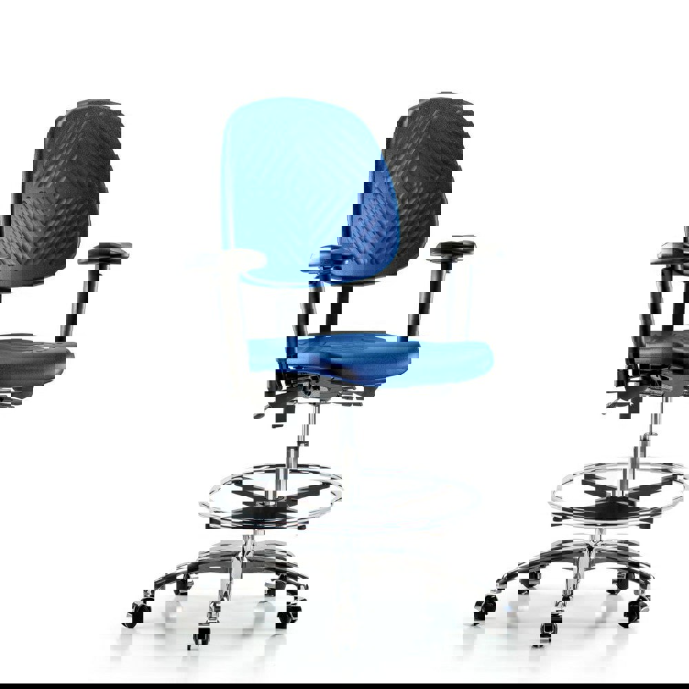 Task Chair: Polyurethane, Blue