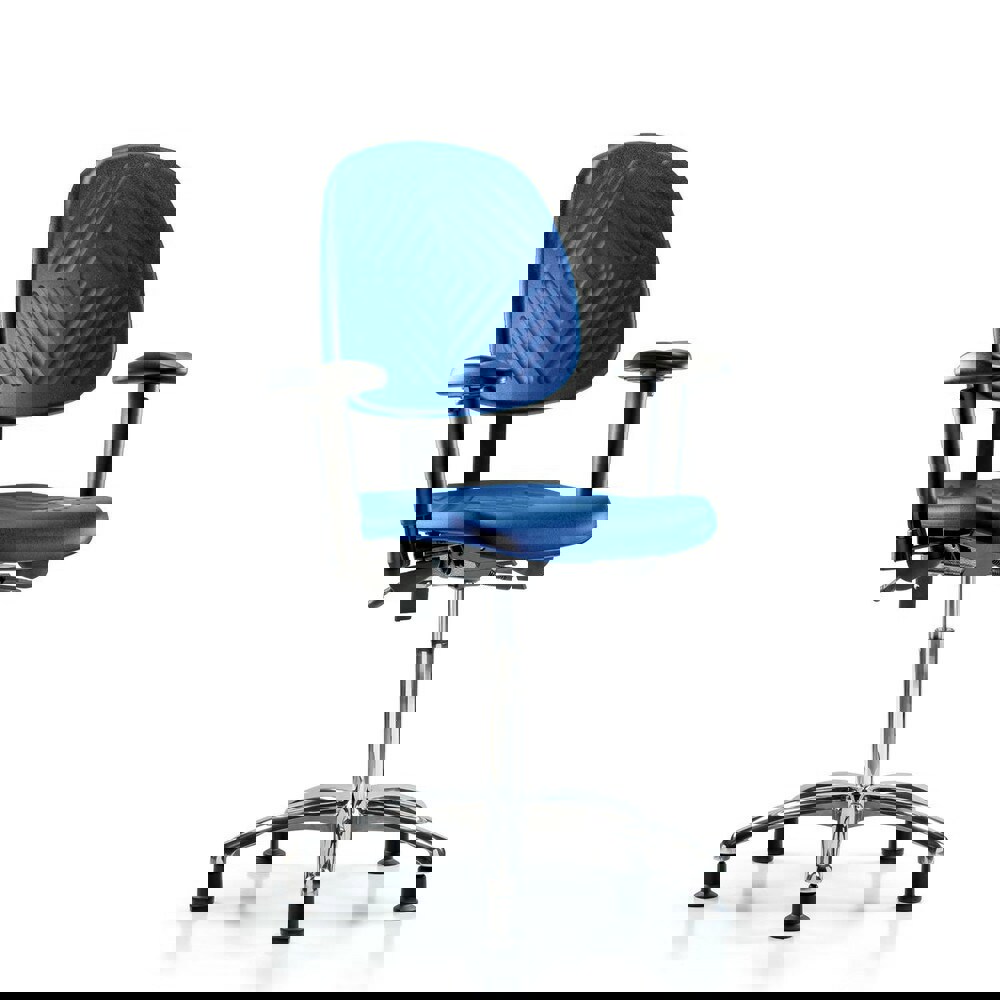 Task Chair: Polyurethane, Blue