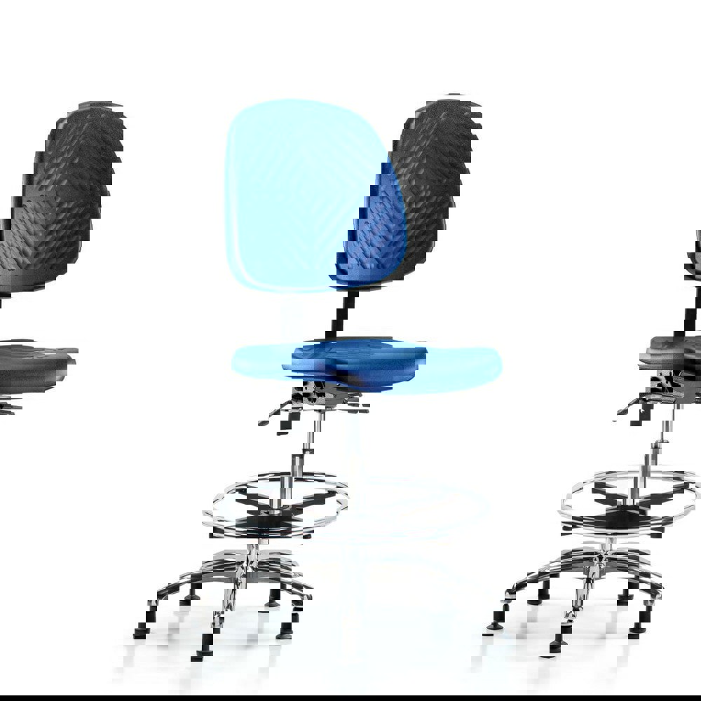 Task Chair: Polyurethane, Blue